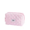 Cailap Sminkväska, rosa ränder, liten