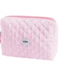 Cailap Sminkväska, rosa ränder, stor