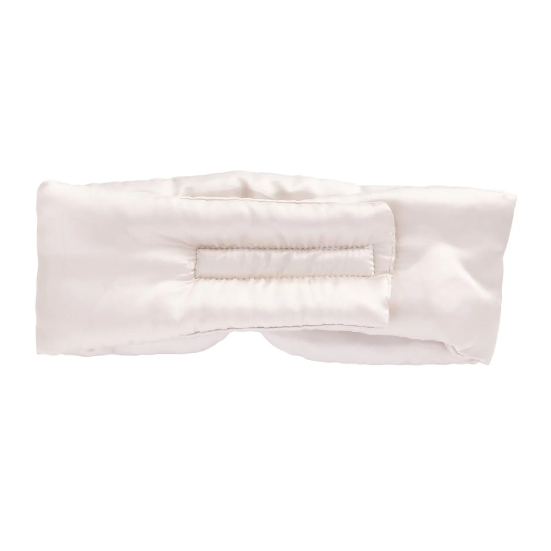 Cailap stor sovmask i satin ljus beige
