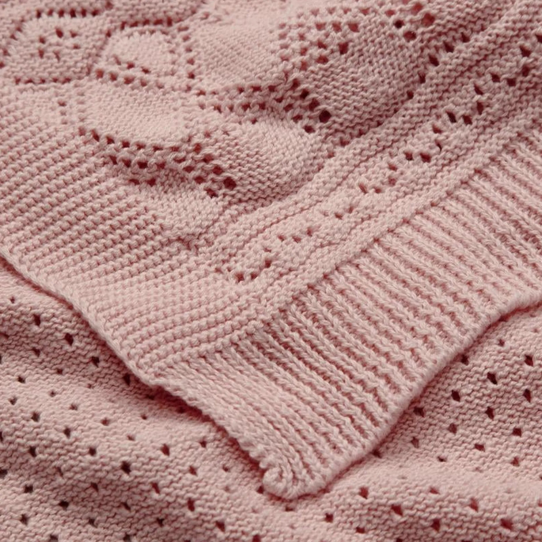 Cam Cam Copenhagen Pointellestickad babyfilt Sorbet