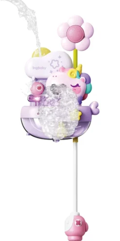 Carlo Baby Bubbelbadleksak med Blomdusch Unicorn +18 m