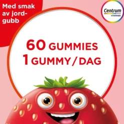 Centrum Barn Multivitamin Gummies Jordgubb 60 gummies