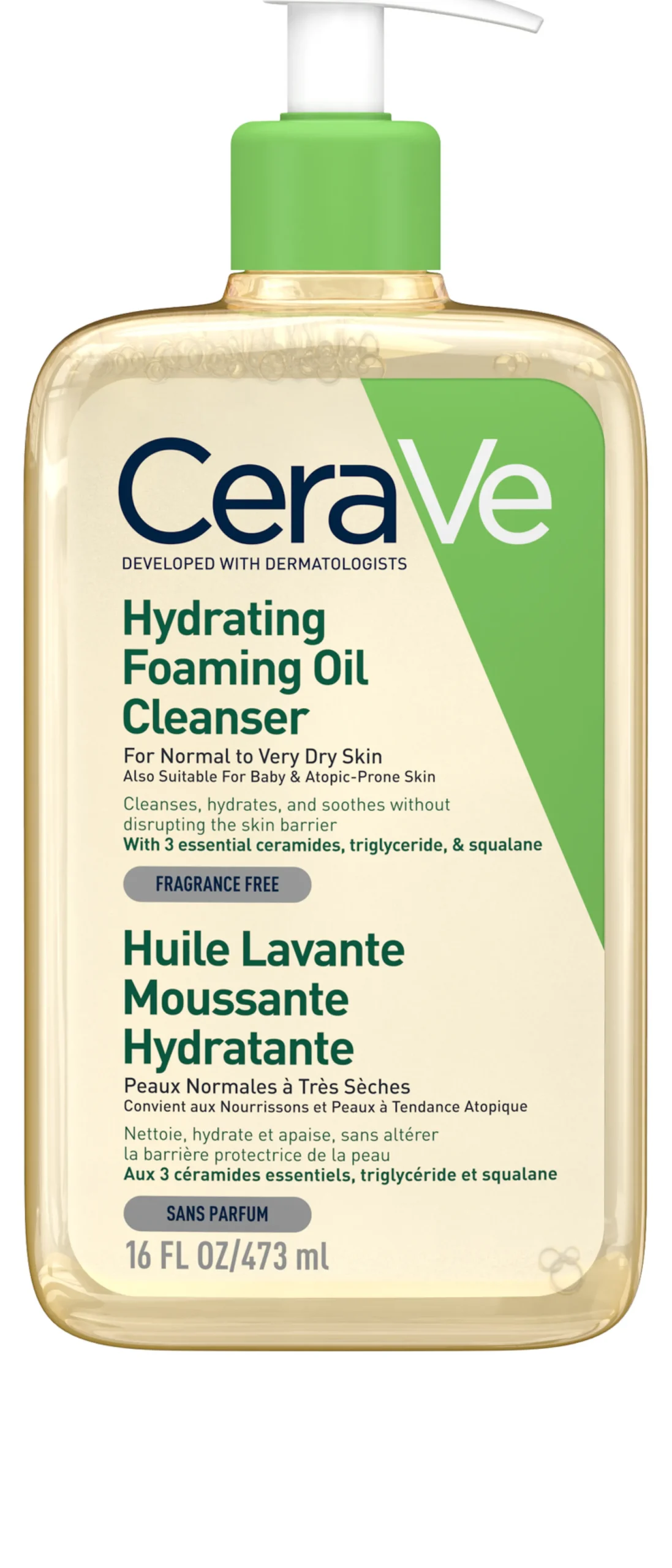 CeraVe Hydrating Foaming Oil Cleanser 473 ml