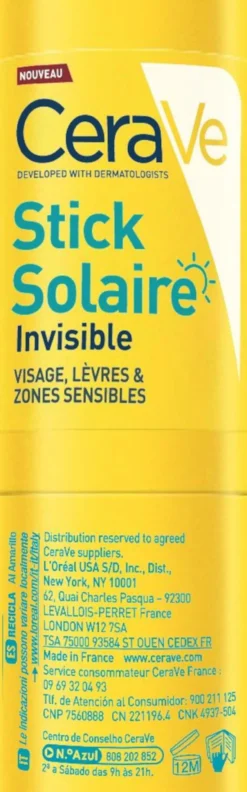 CeraVe Invisible Sun Stick SPF 50+ 8 g