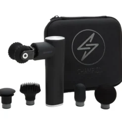 Champion Massagepistol Compact Power 3300RPM 1800mAh MG400 Svart/Silver