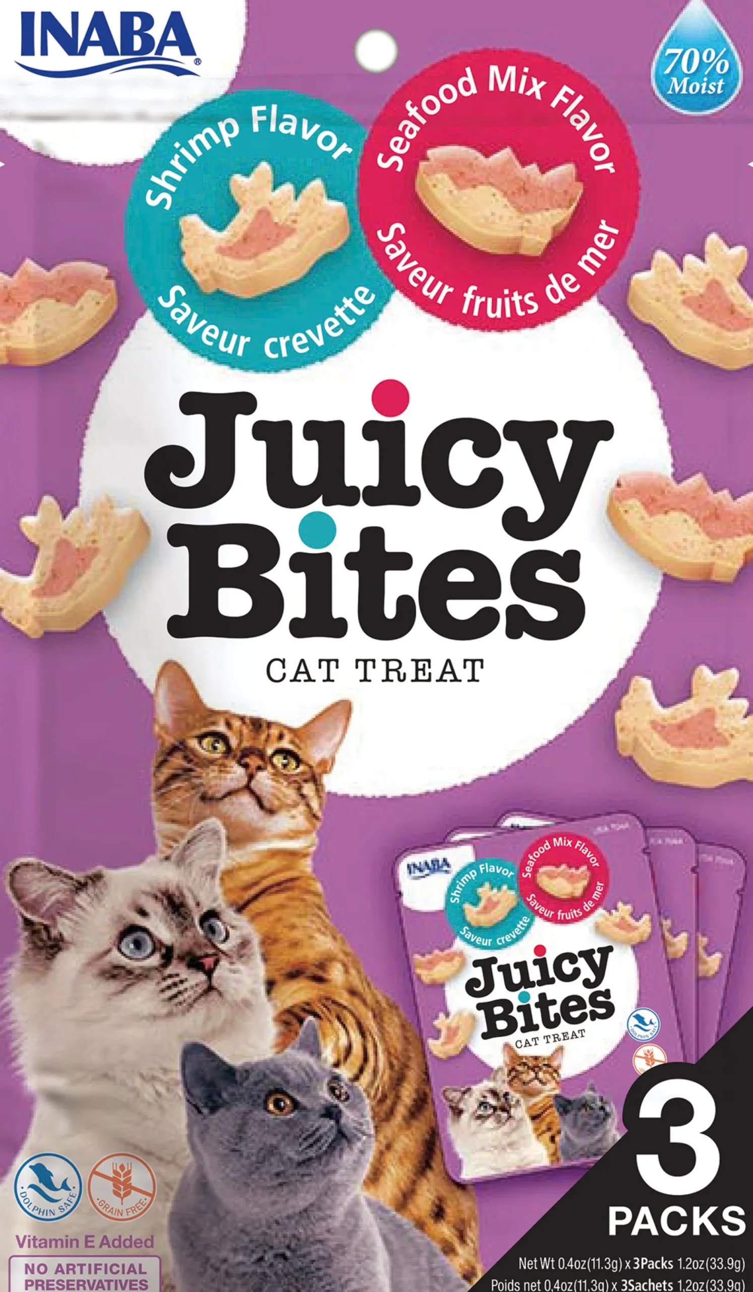 Churu Cat Juicy Bites Shrimp/Seafood 3 st