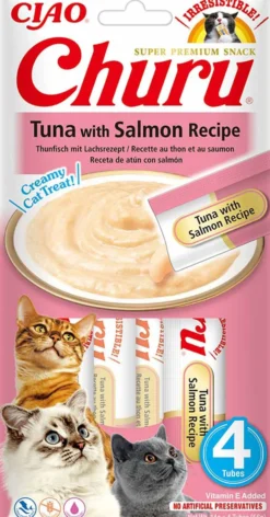 Churu Cat Tuna with Salmon 4 st