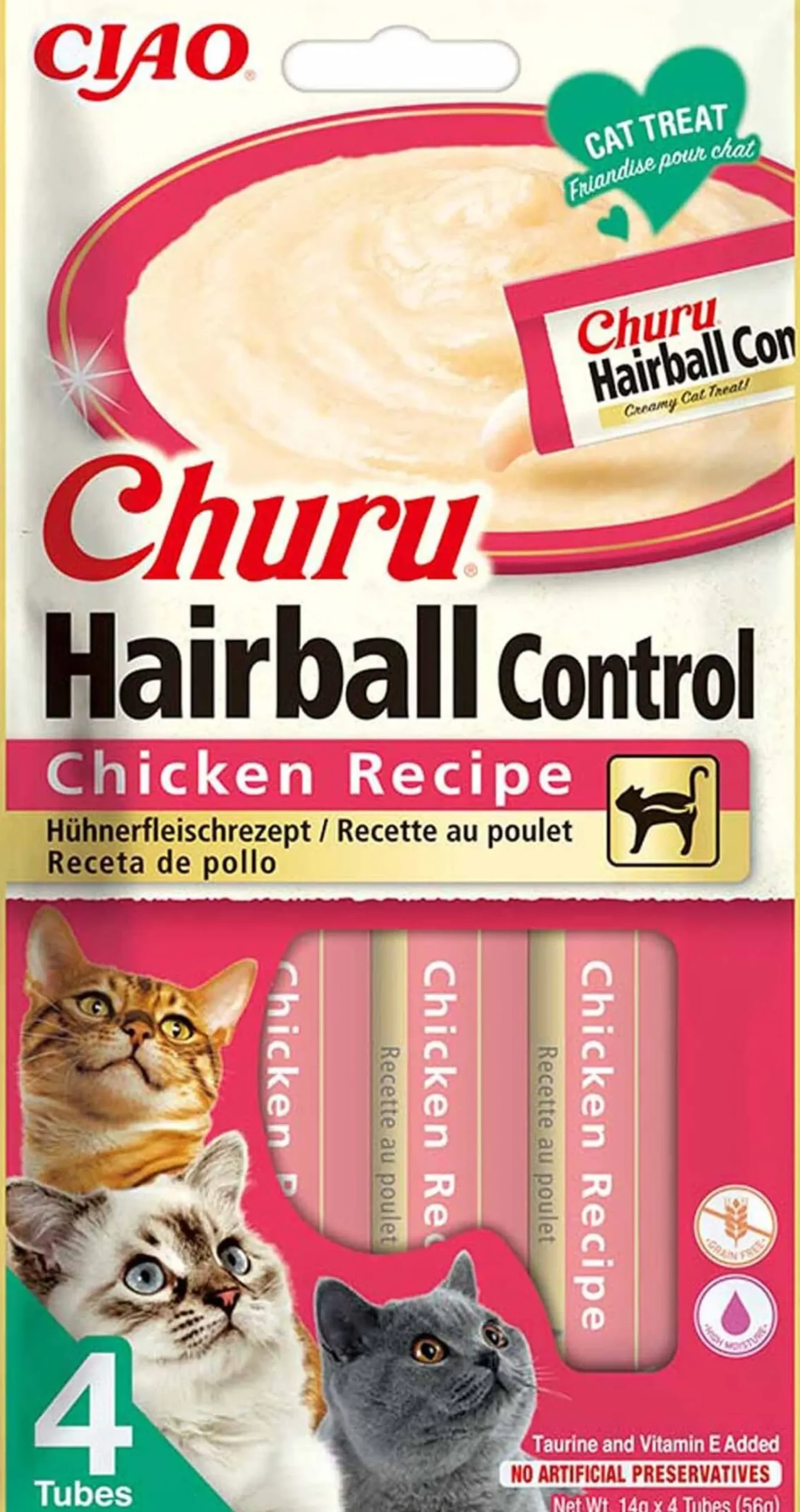 Churu Hairball Control Chicken 4 st