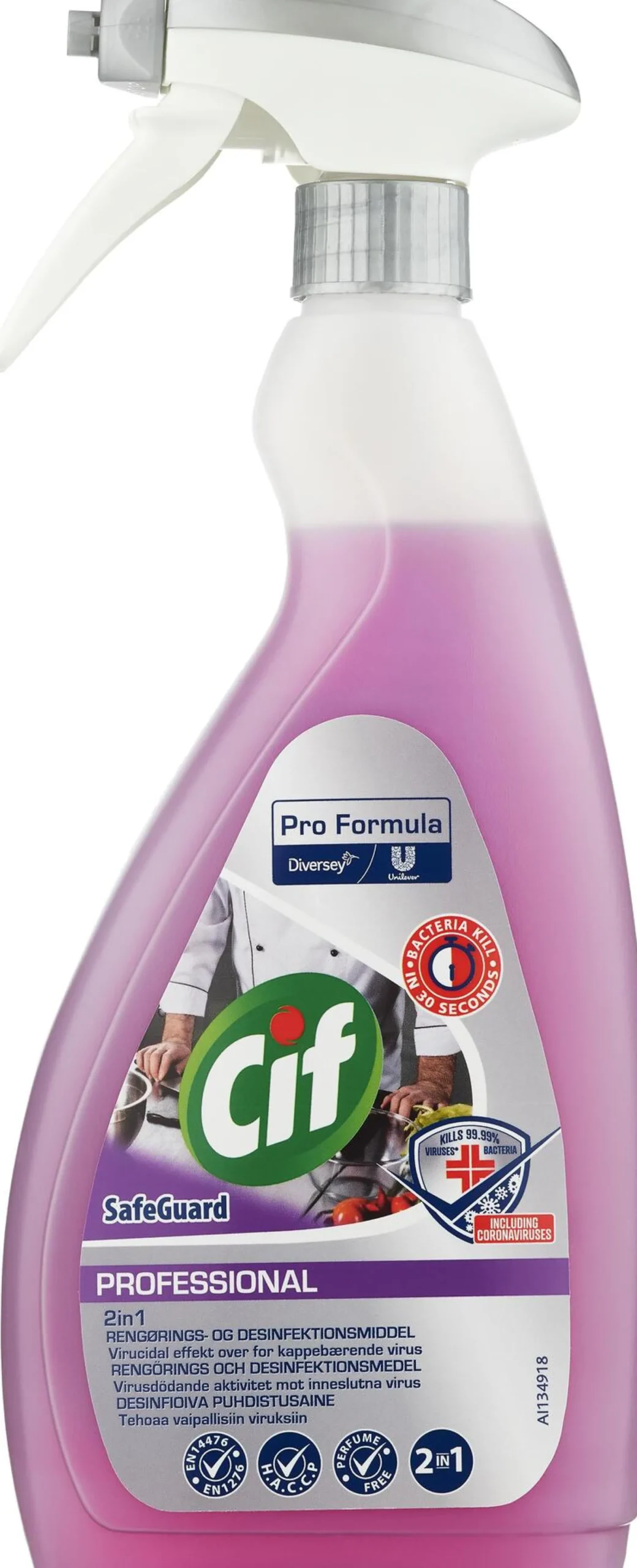 Cif Professional 2in1 Rengöring och Desinfektion 750 ml