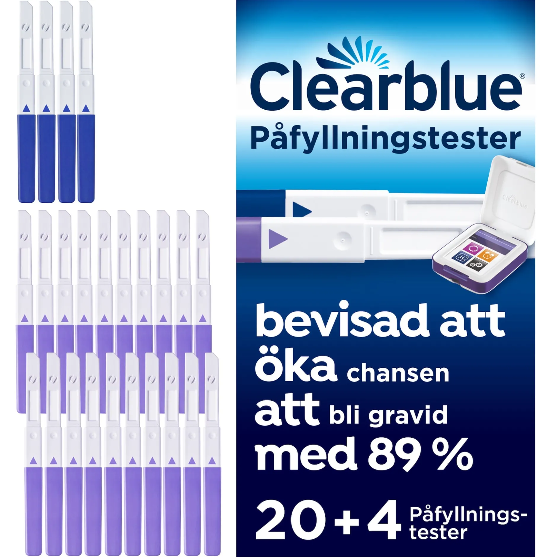 Clearblue Advanced Fertility Teststickor till Monitor 24 st