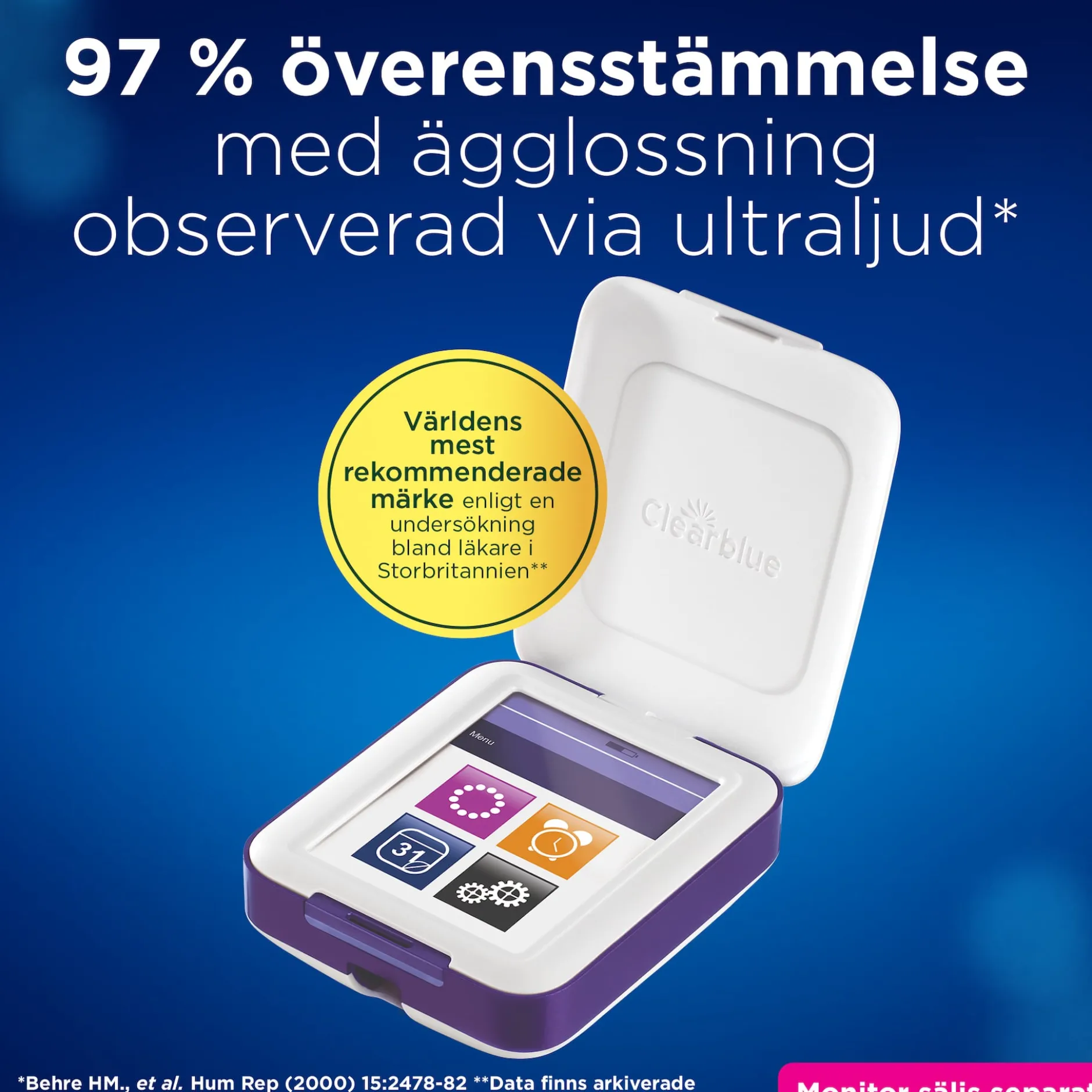 Clearblue Advanced Fertility Teststickor till Monitor 24 st