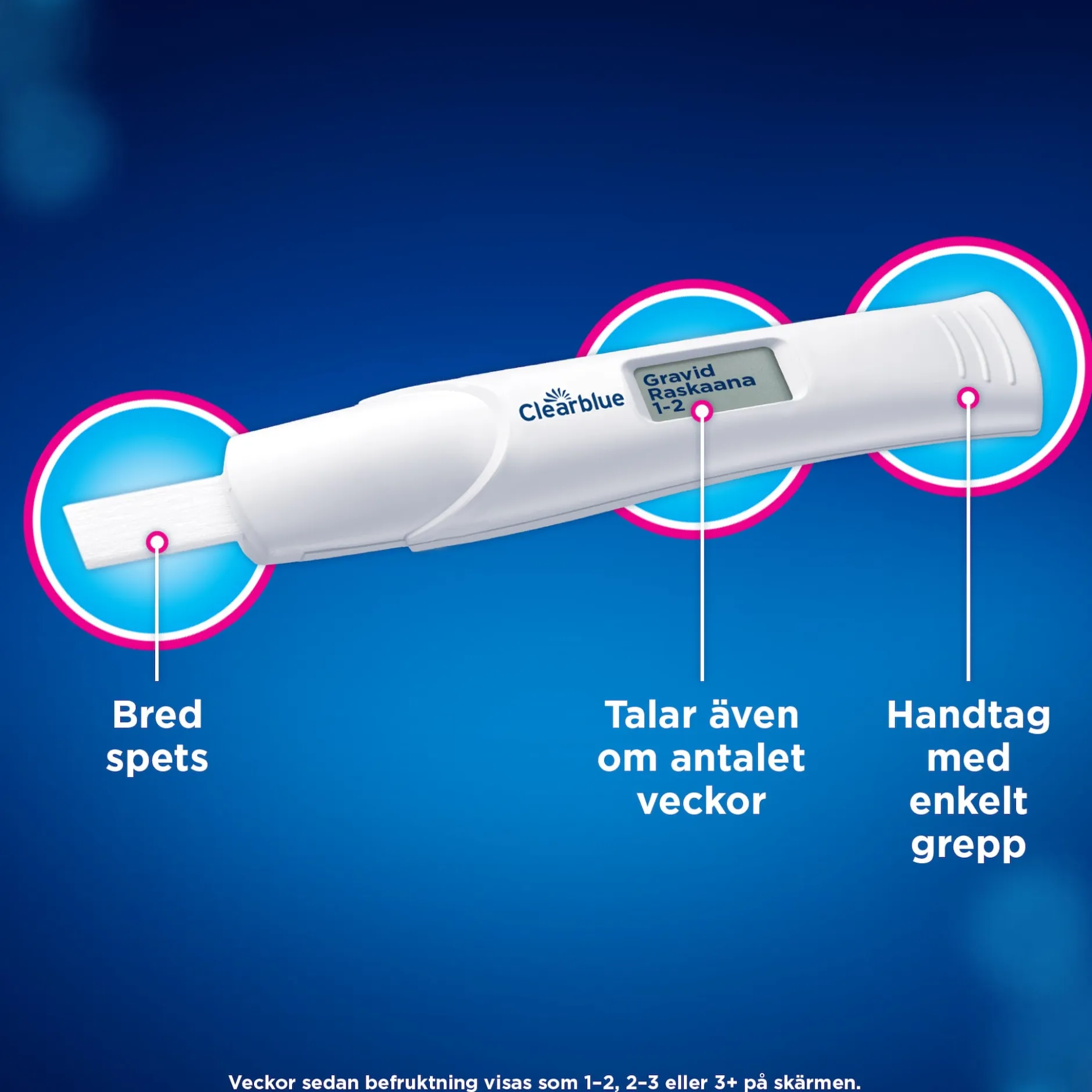 Clearblue Graviditetstest med veckoindikator 2 st