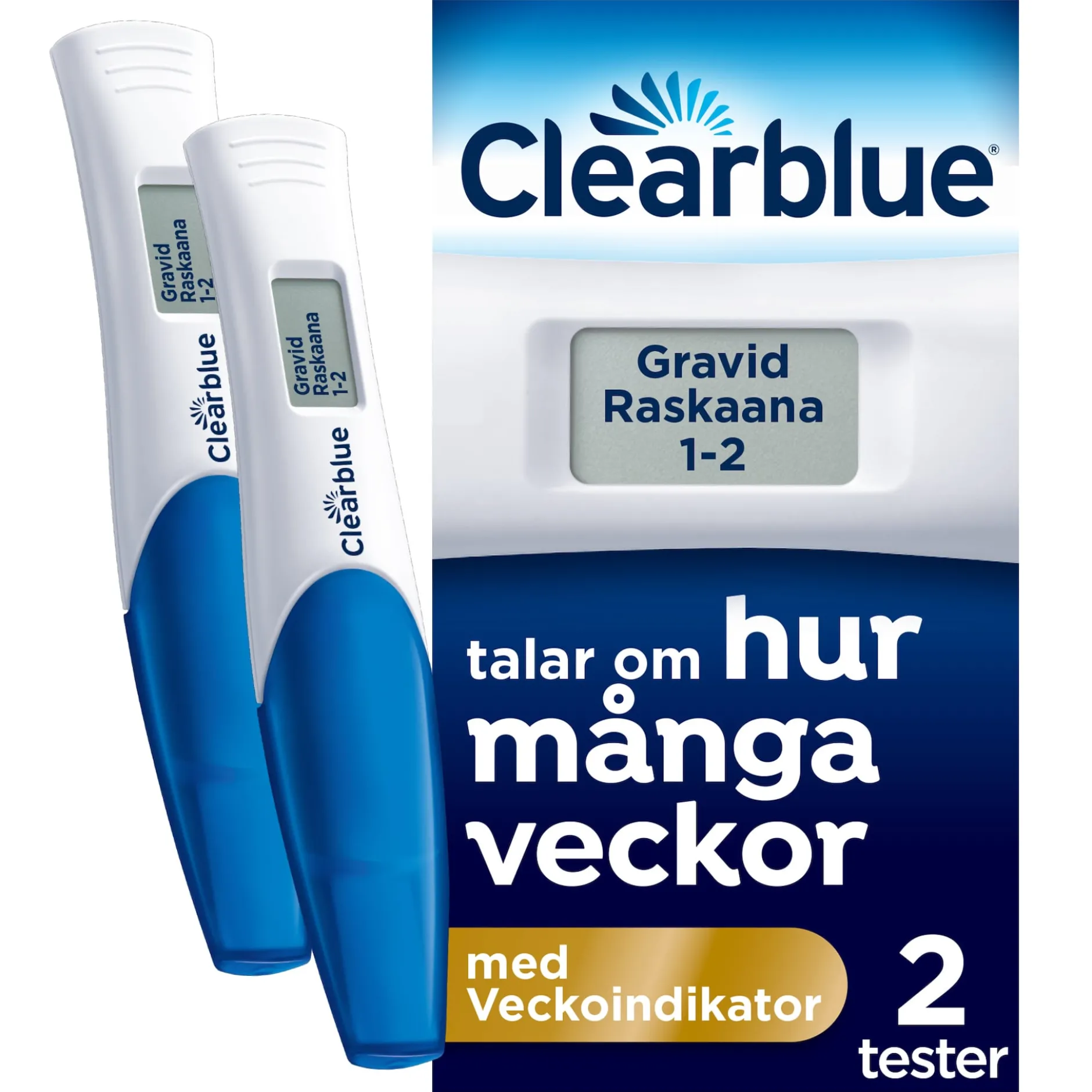 Clearblue Graviditetstest med veckoindikator 2 st