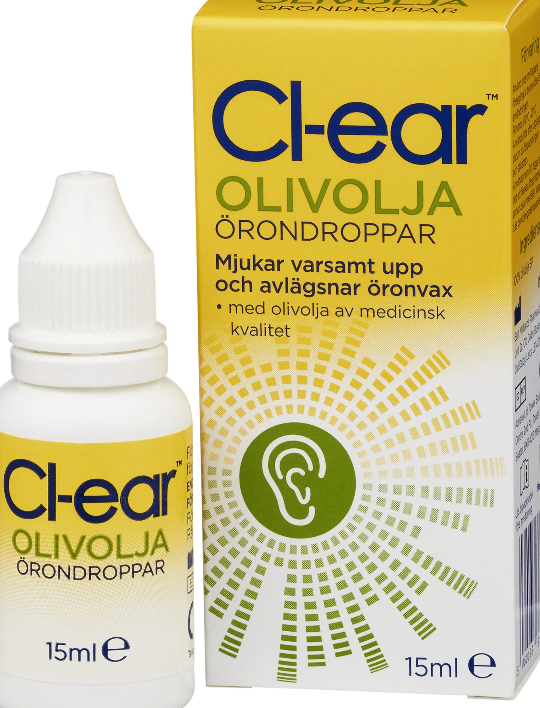 Cl-ear Olivolja Örondroppar 15 ml