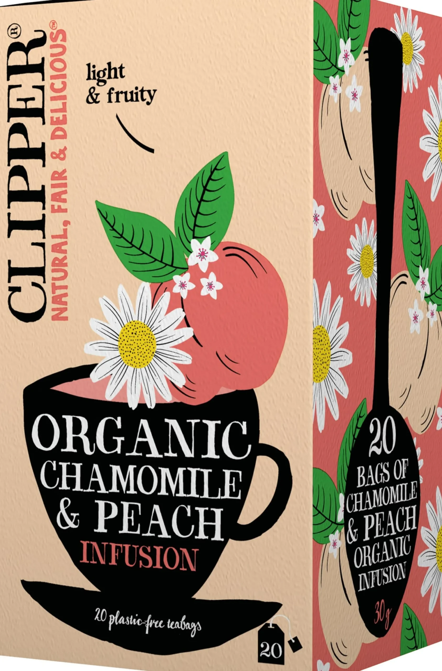 Clipper Chamomile & Peach Infusion 20 tepåsar
