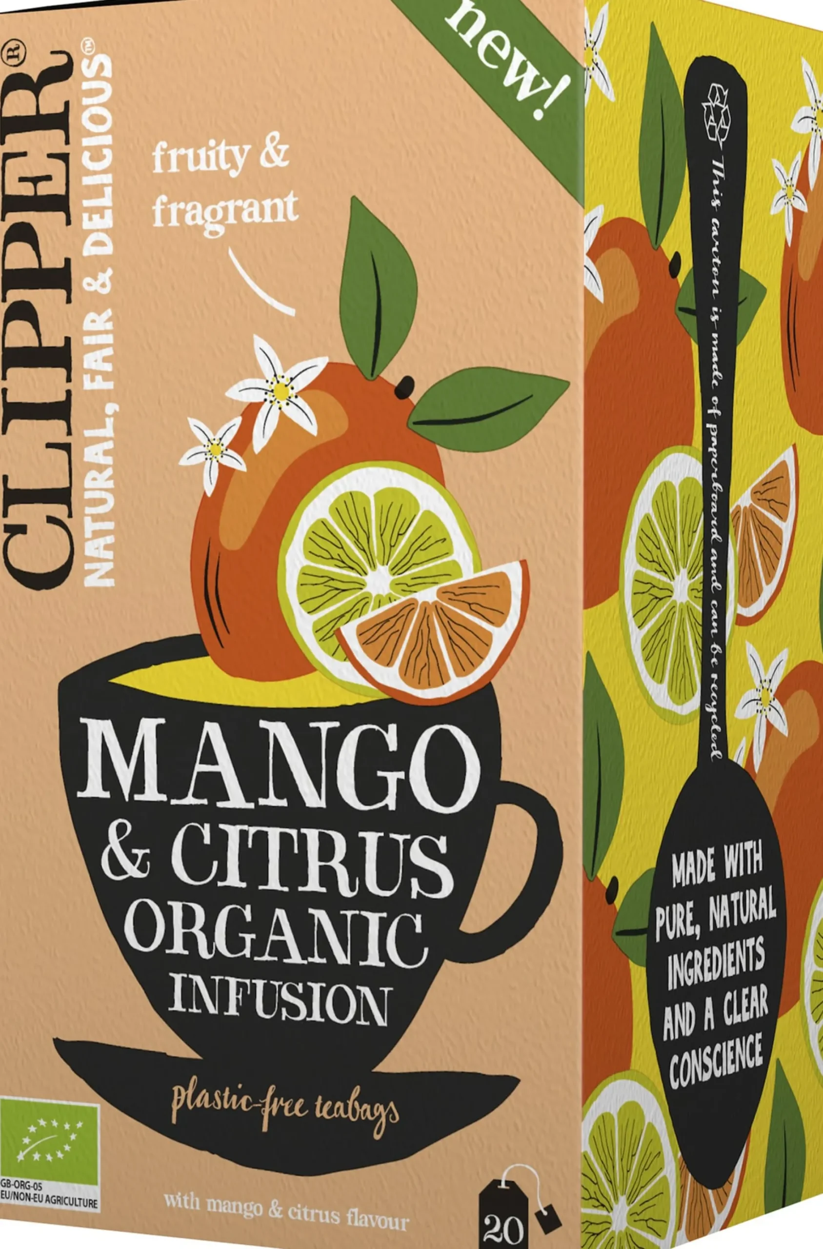 Clipper Mango & Citrus Organic Infusion 20 tepåsar