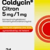 Coldycin Citron 5 mg/1 mg 24 sugtabletter