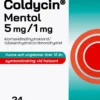 Coldycin Mentol 5 mg/1 mg 24 sugtabletter