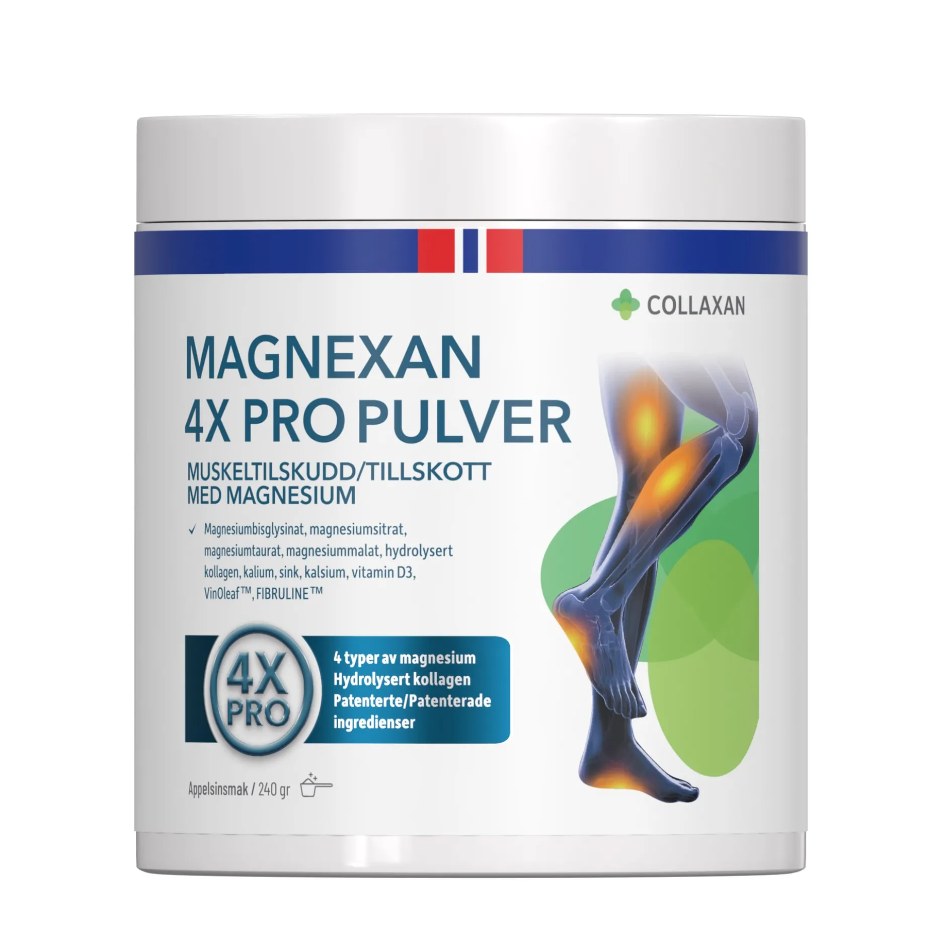 Collaxan Magnexan 4 x PRO pulver 240 g