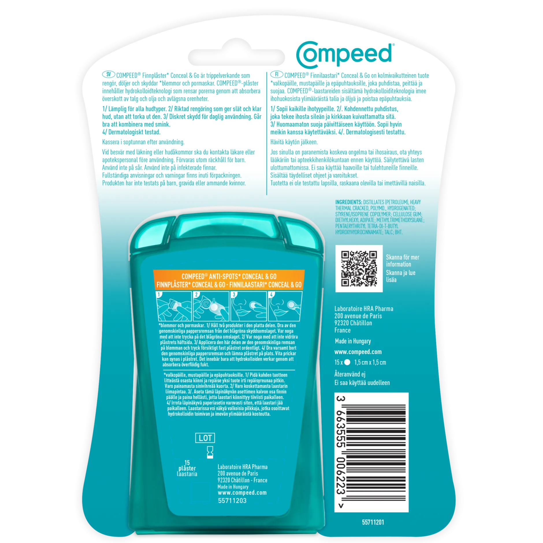 Compeed Anti-Spots Conceal & Go Finnplåster 15 st
