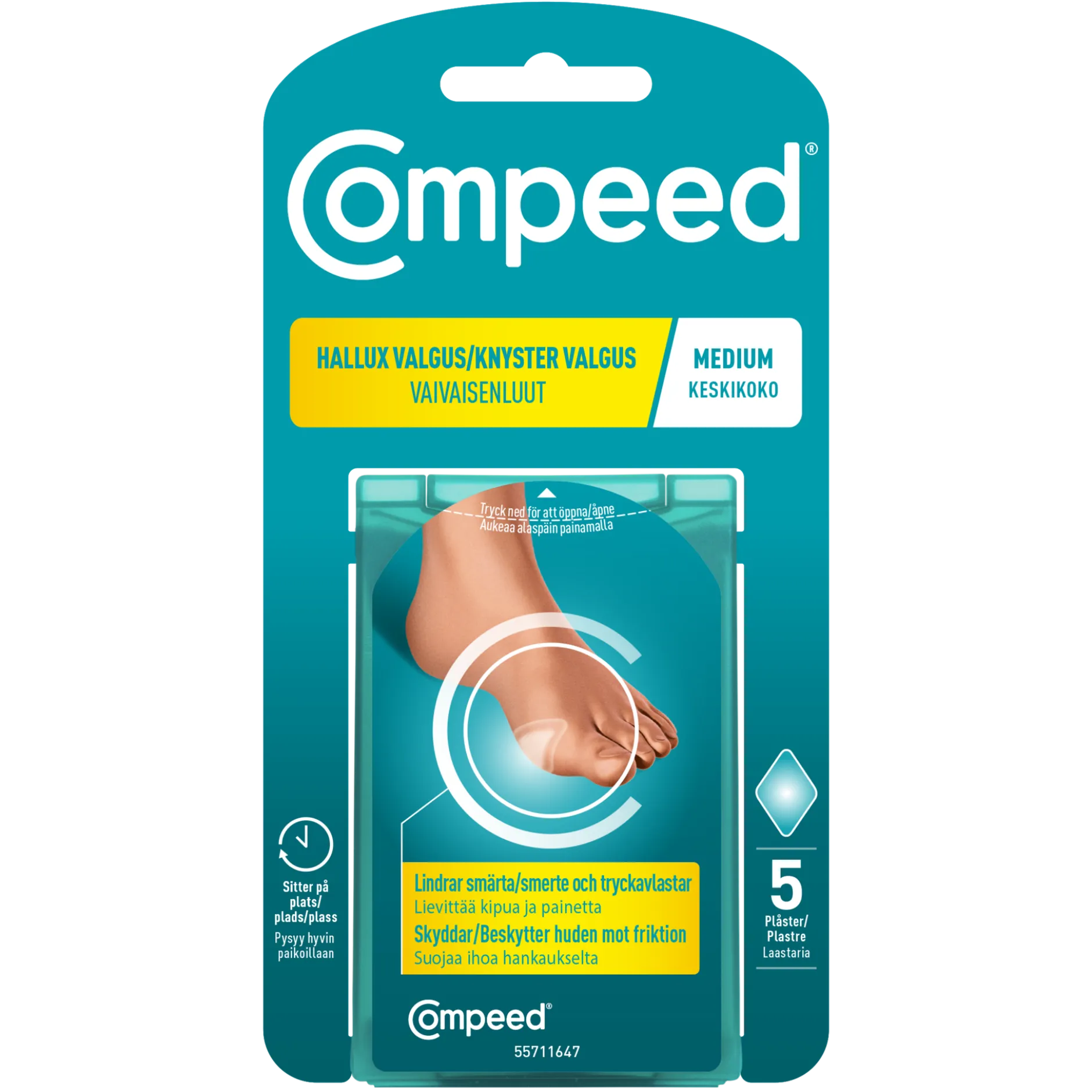 COMPEED Hallux Valgus Plåster 5 st