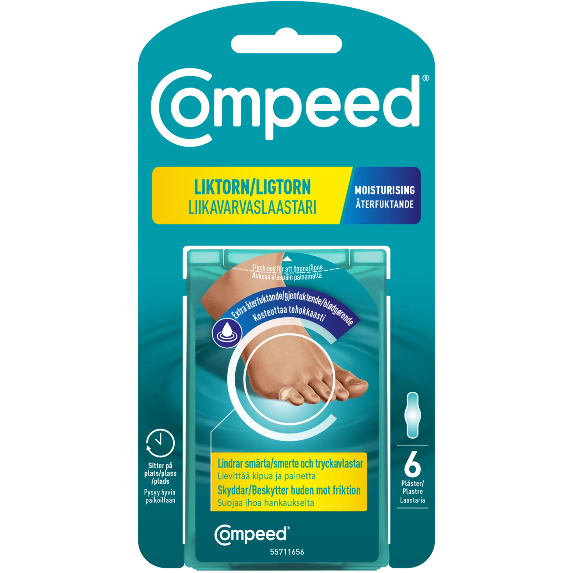 COMPEED Liktornsplåster Moisturising 6 st