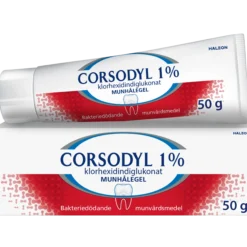 Corsodyl Munhålegel 1%, 50 g