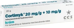 Cortimyk Kräm 20 mg/g + 10 mg/g 20 g