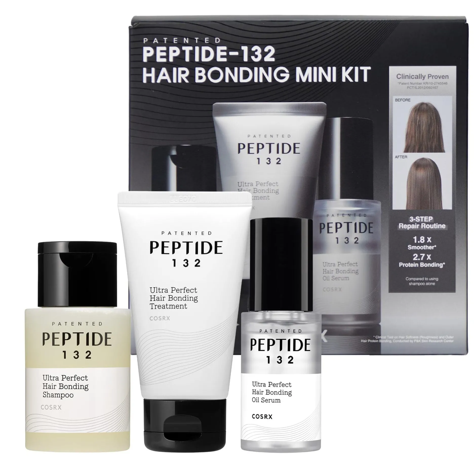 COSRX PEPTIDE-132 Hair Bonding Mini Kit 3 delar