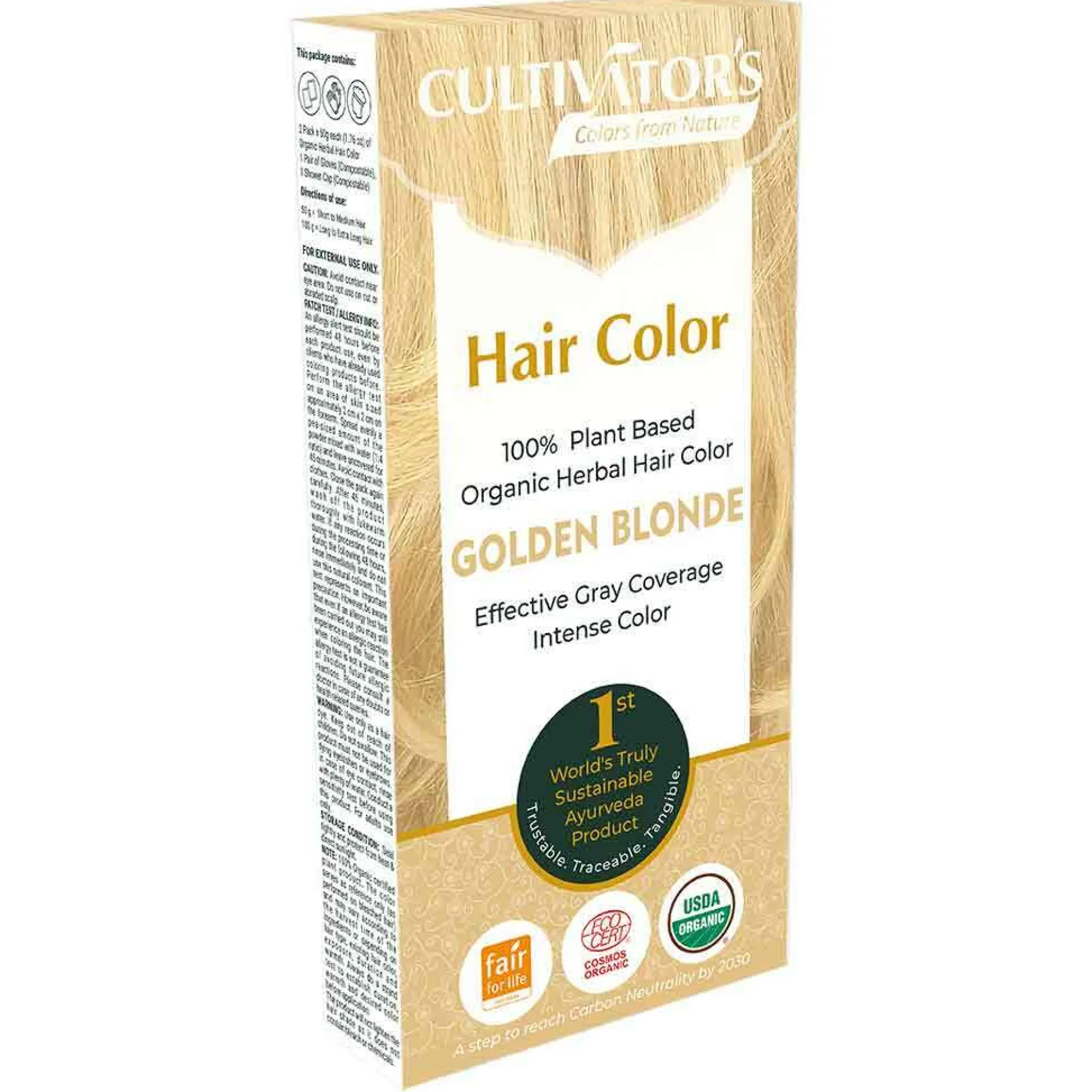 Cultivator's Organic Herbal Hair Color Golden Blonde 1 st