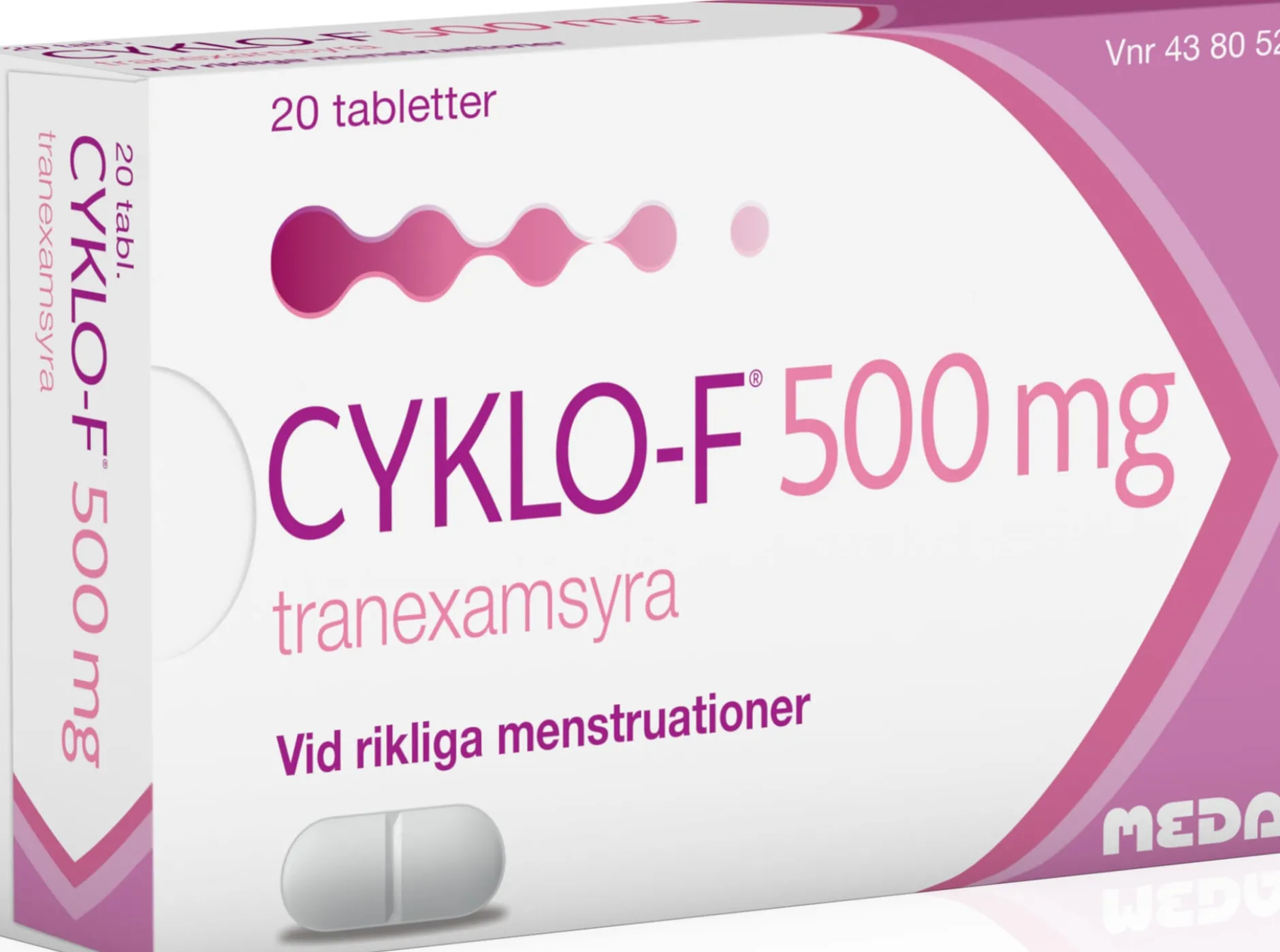 Cyklo-F 500 mg Tranexamsyra 20 tabletter