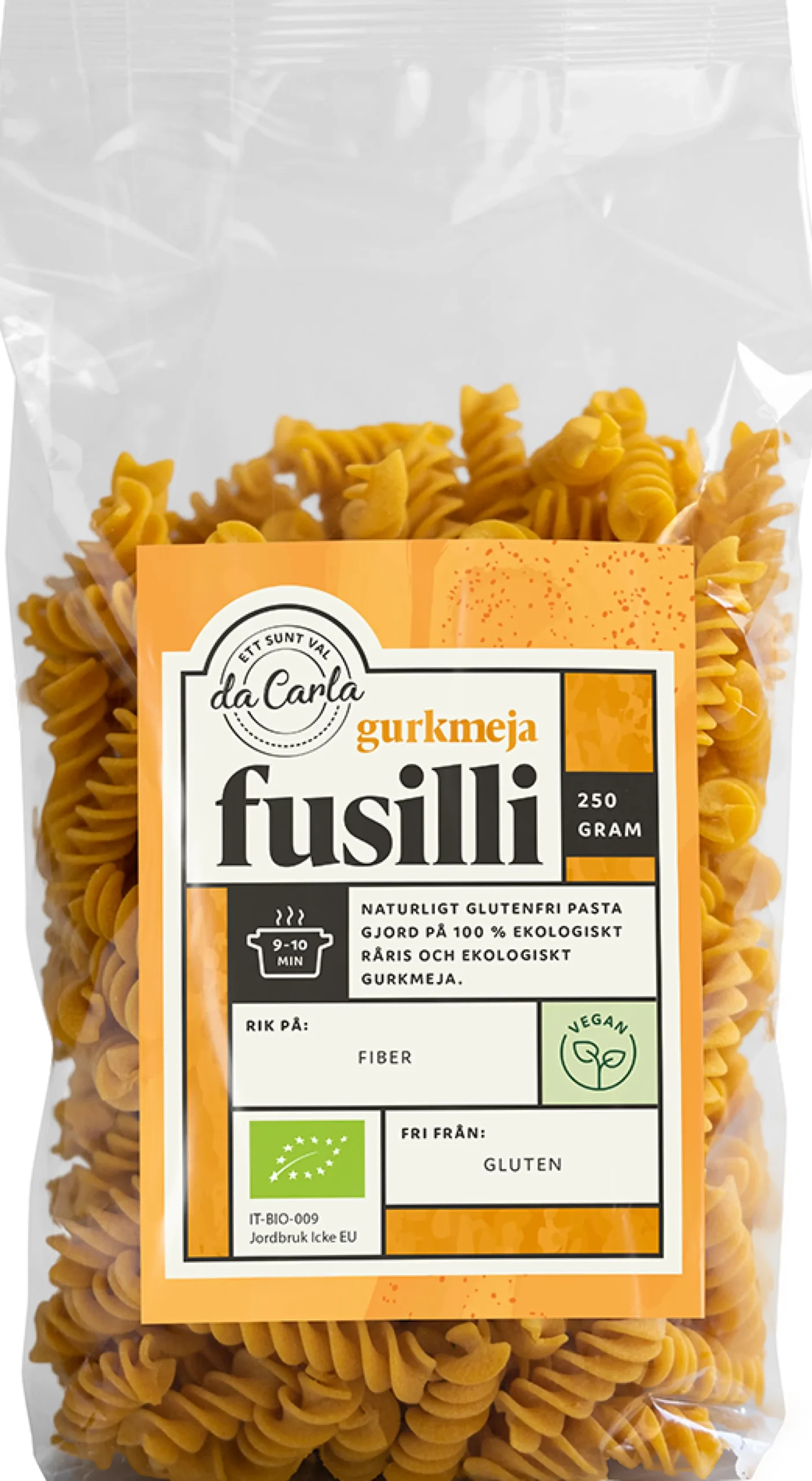 da Carla Ekologisk Gurkmeja Fusilli 250 g