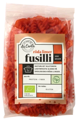 Da Carla Pasta Röda Linser 250 g
