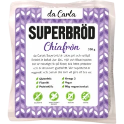 Da Carla Superbröd Chiafrön 350g