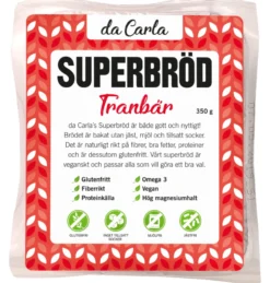 Da Carla Superbröd Tranbär 350g