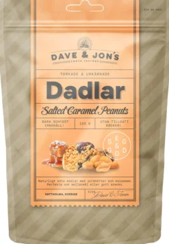 Dave & Jon´s Dadlar Salted Caramel Peanuts 125 g