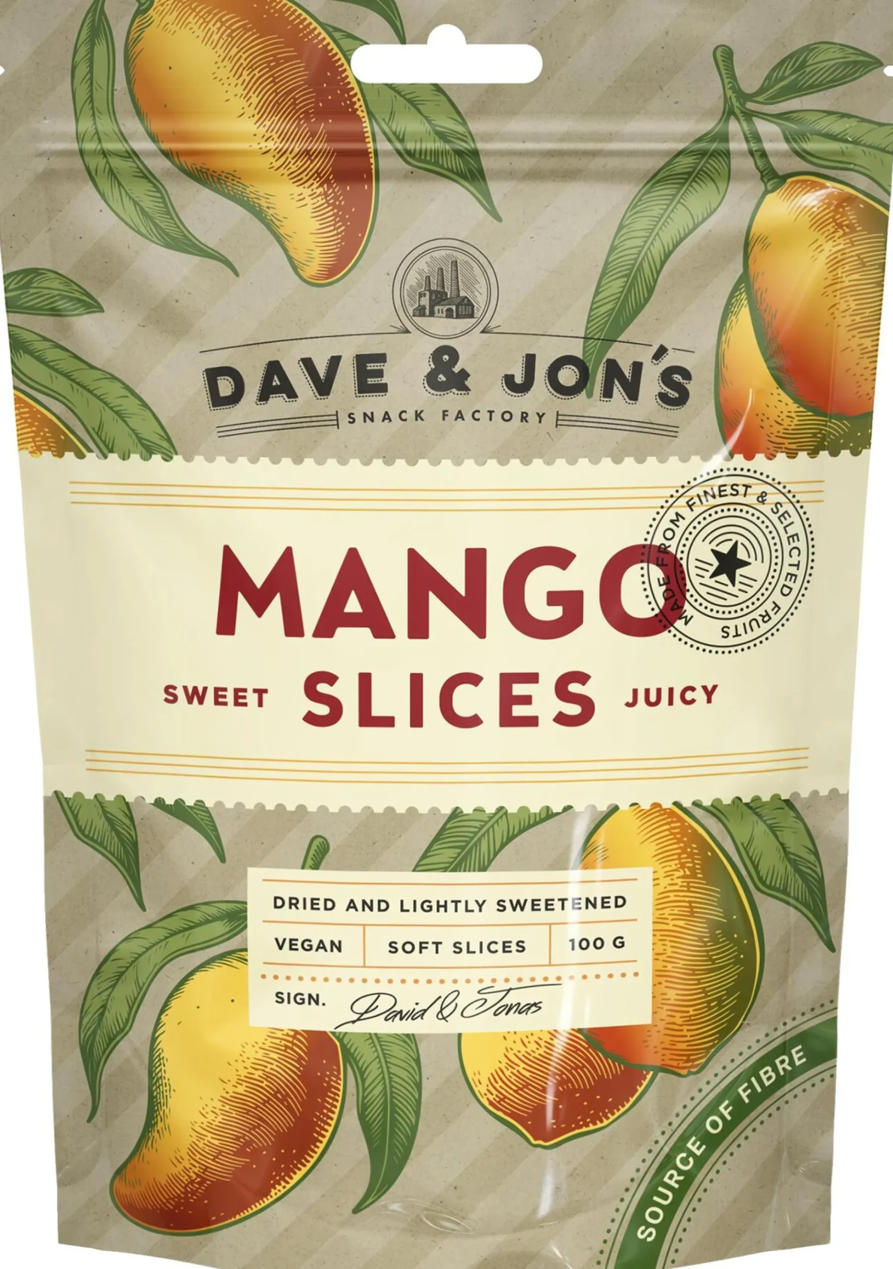 Dave & Jon´s Torkad Mango 100 g