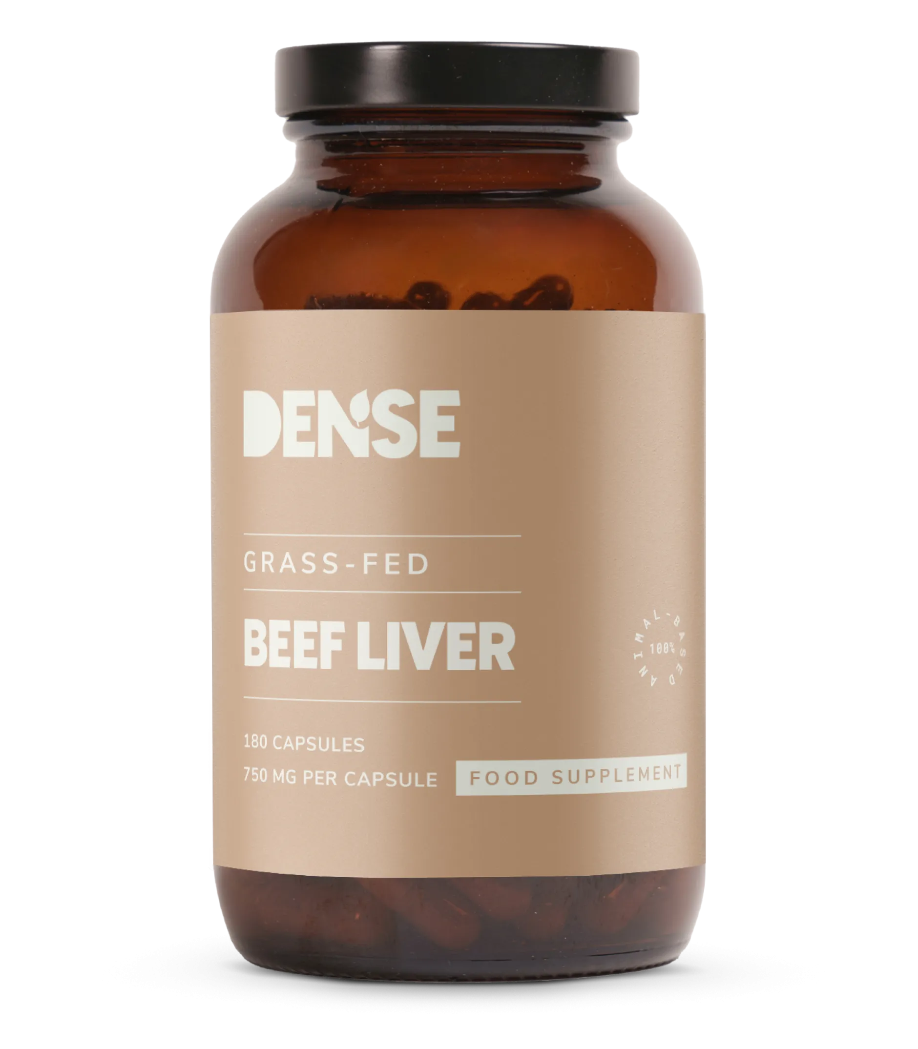 DENSE Beef Liver 750 mg 180 kapslar