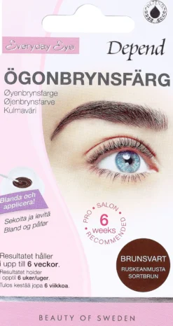 Depend Everyday Eye Ögonbrynsfärg Brunsvart 1 st