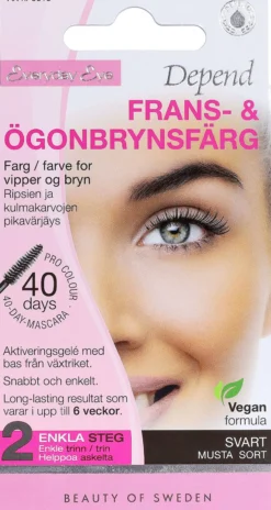 Depend Frans- & Ögonbrynsfärg Svart