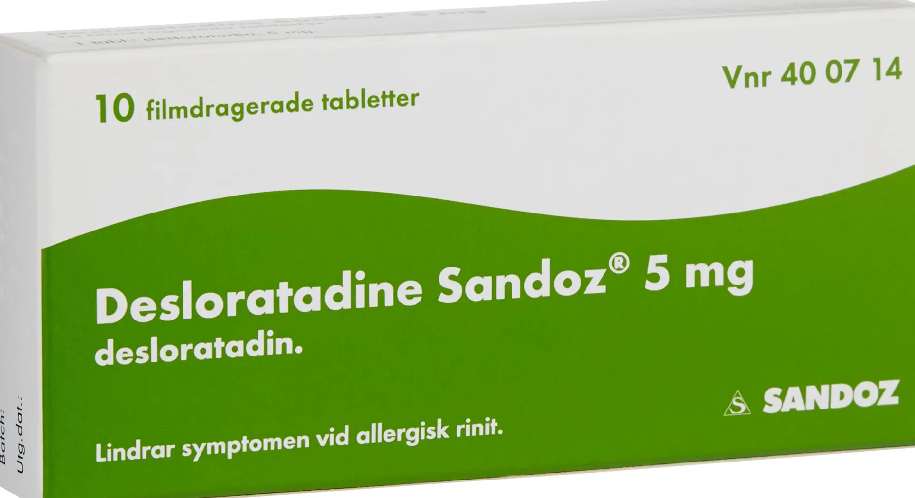 Desloratadine Sandoz 5mg 10 tabletter