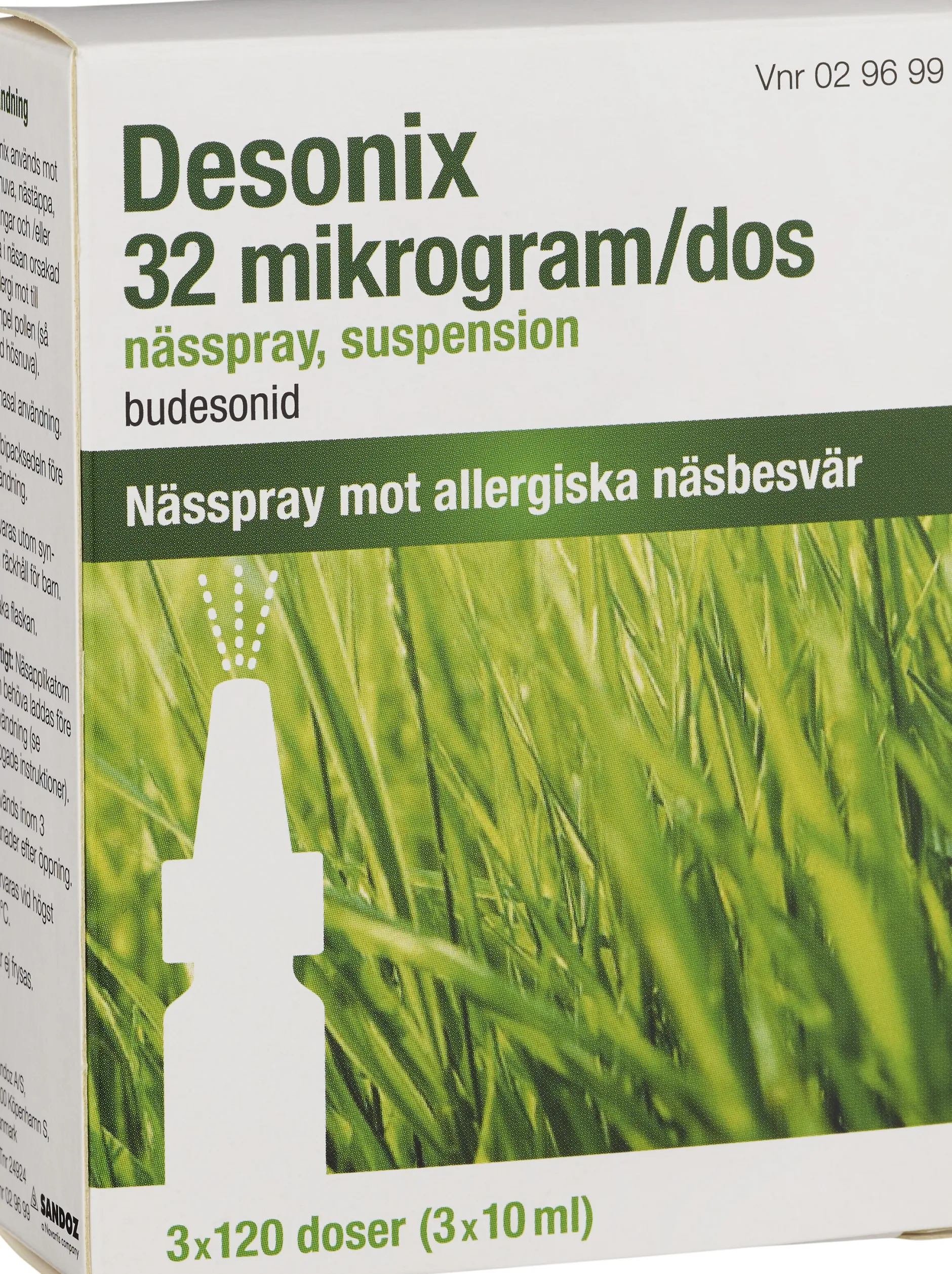 Desonix nässpray 32 µg/dos, 3 x 120 doser