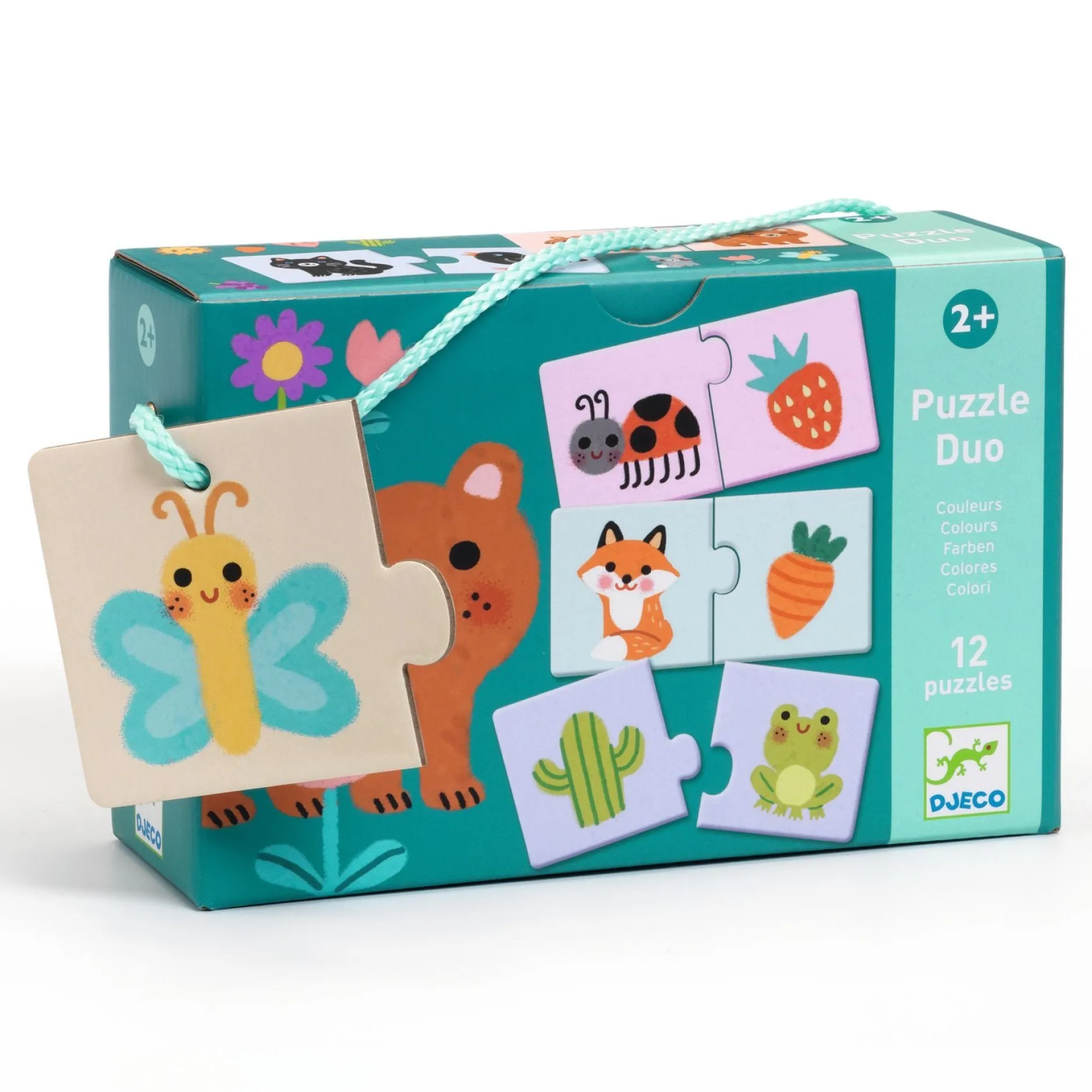 Djeco Duo Puzzle Colours Tvåbitarspussel