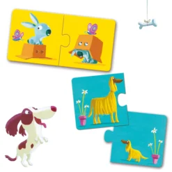 Djeco Duo Puzzle Opposites Tvåbitarspussel