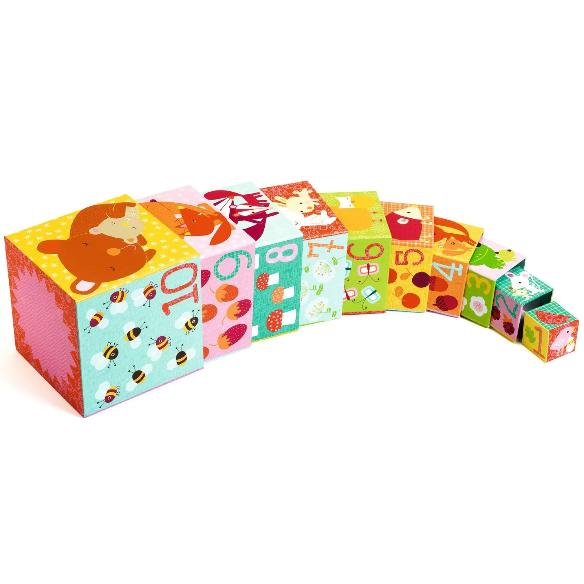 Djeco 10 Forest Blocks Stapelklossar