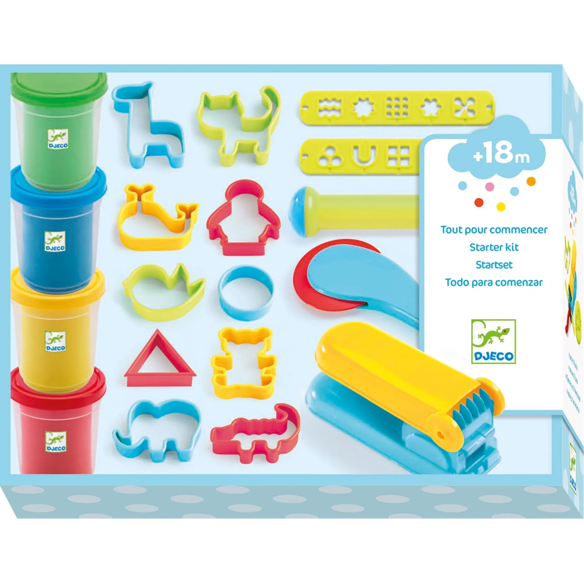 Djeco Introduction To Dough Classic Startkit Med Lera