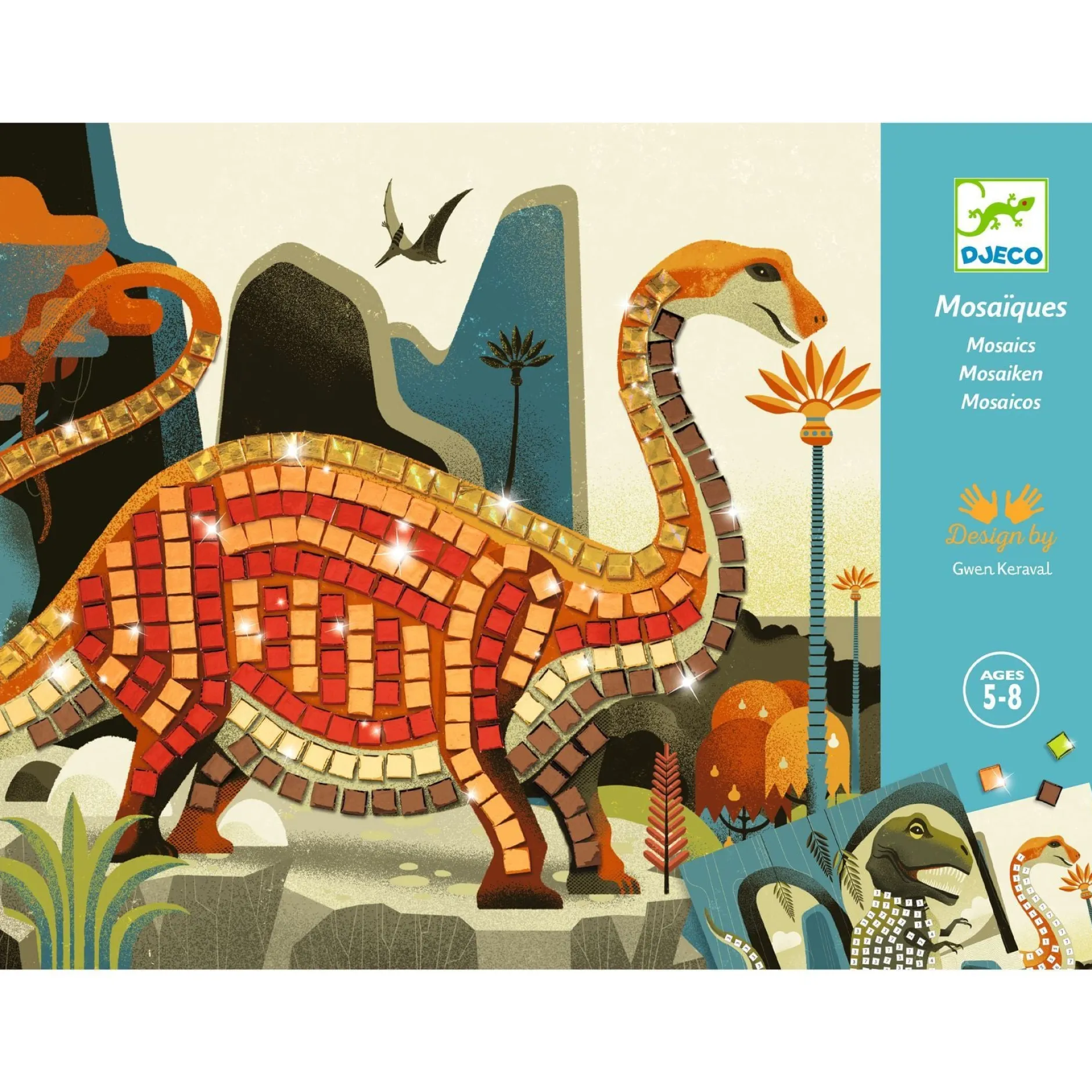 Djeco Mosaic Dinosaurs Pyssel
