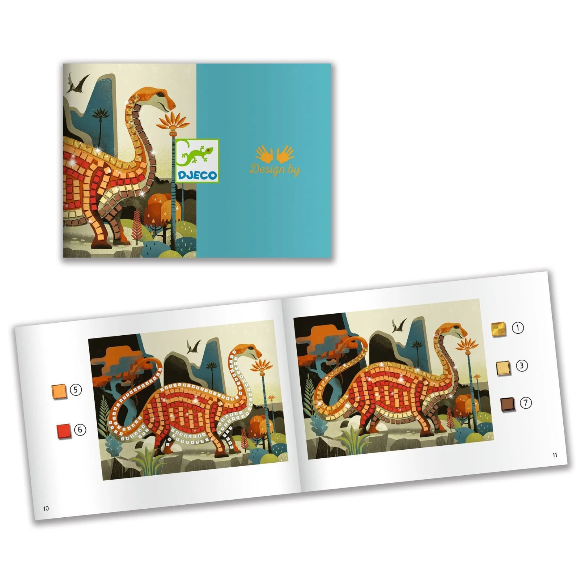 Djeco Mosaic Dinosaurs Pyssel
