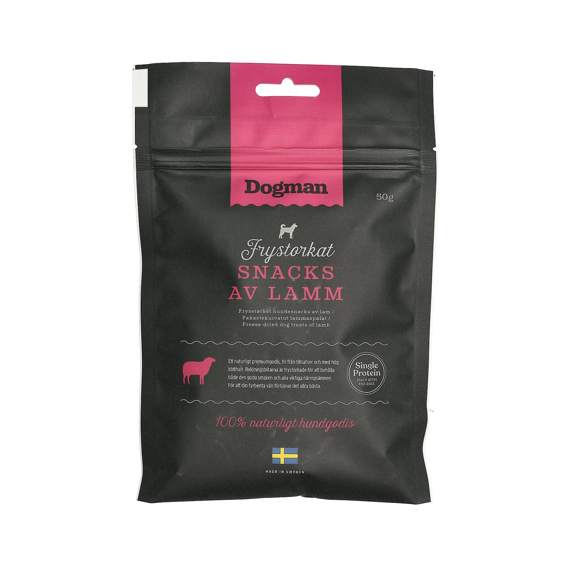 Dogman Frystorkat Snacks Lamm 50 g