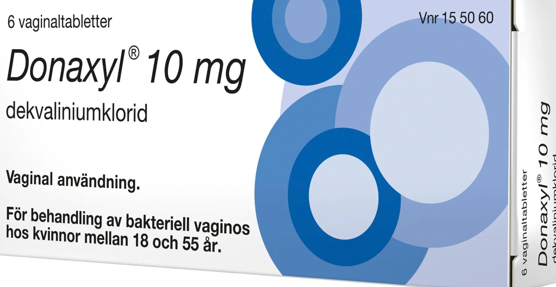 Donaxyl 10mg Behandling av bakteriell vaginos 6 vaginaltabletter